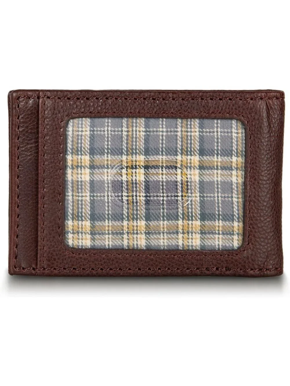 Rugged Leather Bifold Wallet for Men | RFID Protection | Money Clip & ID Window